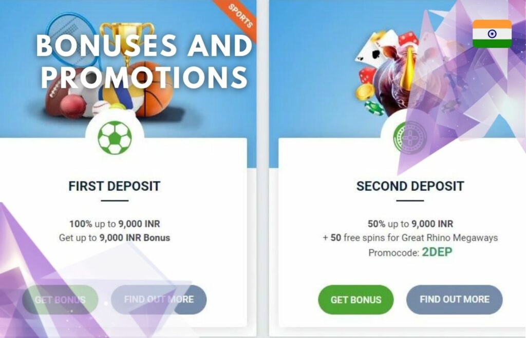 20Bet India platform Bonuses and Promotions review