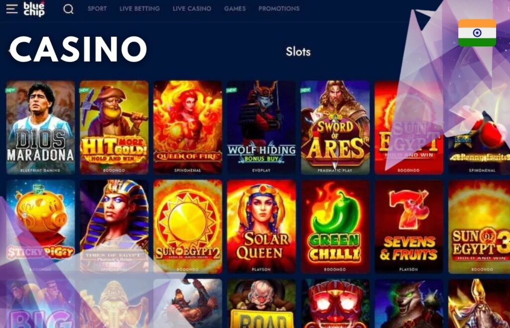 Blue chip casino slots games overview in India