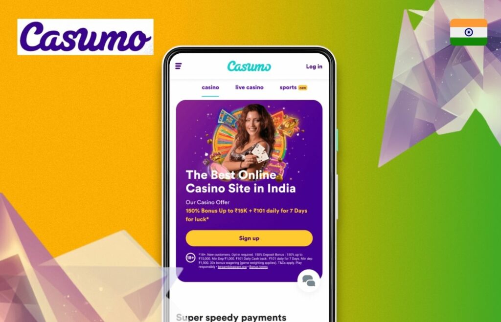 Casumo application guide for betting in India