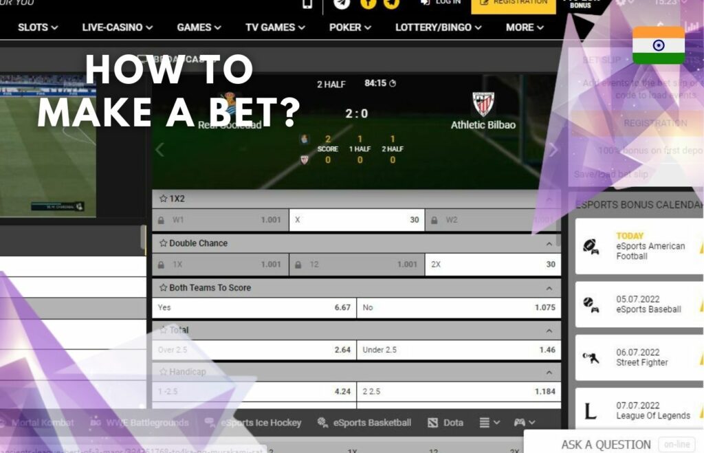 How to make Betandyou bet instruction in India