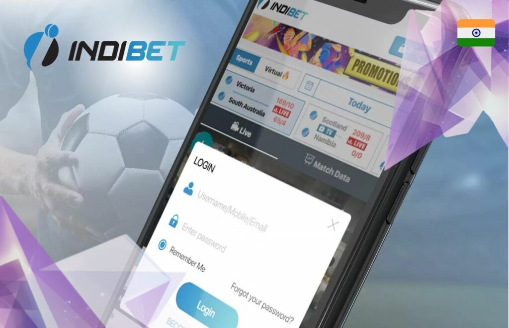 Indibet betting features with application