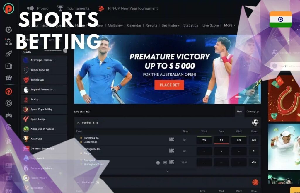 Pin Up Sports Betting site overview for Indian Enthusiasts